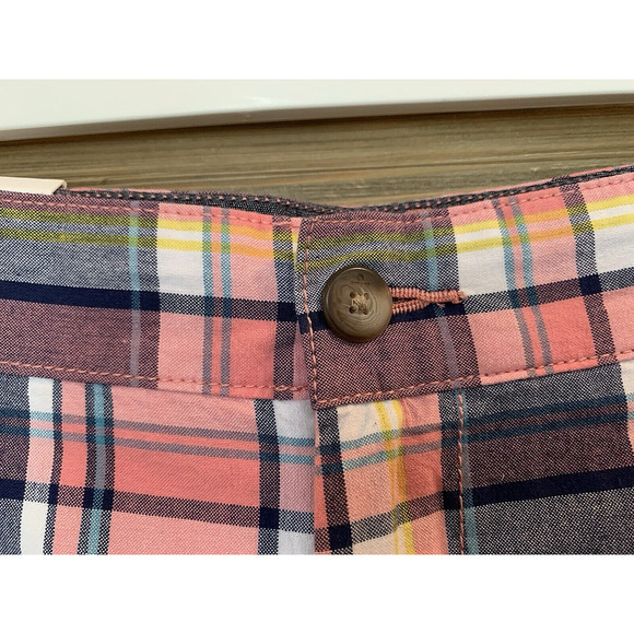 NWT NAUTICA Classic Fit Shrimp Pink Blue Dress Casual Deck Shorts Men's Size 36 - Picture 2 of 11